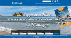Desktop Screenshot of capviaggi.it